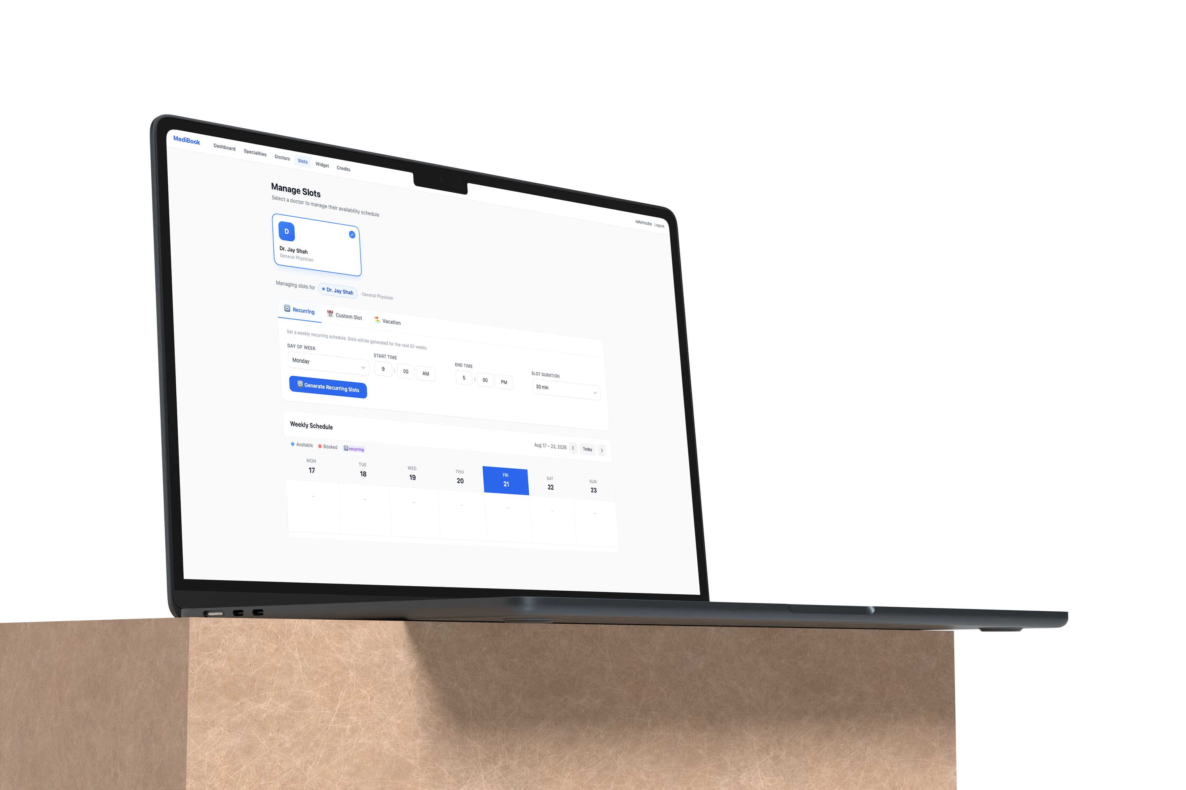 Doctor Schedule View