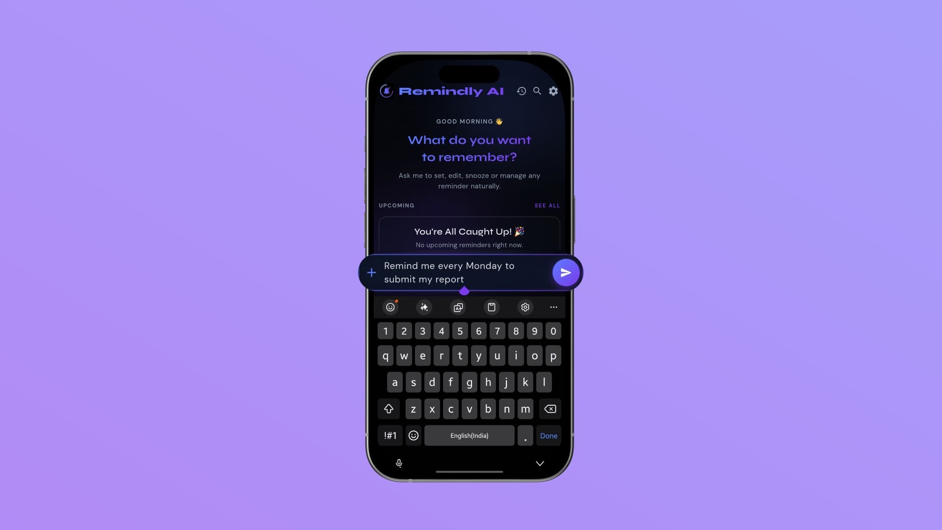 AI confirmation screen preview
